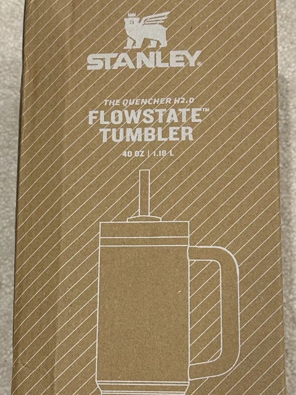 💗 Birthday Anniversary Gift Stanley LV Brown Tumbler w/ Gem 💗 - Picture 6 of 7